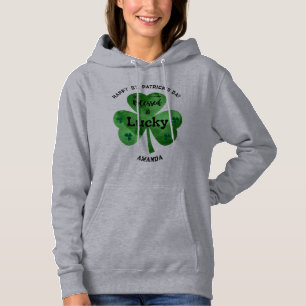 Pull À Capuche Personnalisable Happy St. Patrick's Day Sweatshirt