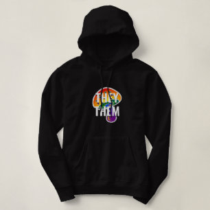 Pull À Capuche Personnalisable LGBTQ Rainbow Pride Pronouns Champ