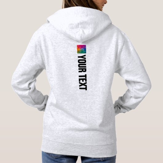 Pull À Capuche Personnalisé Double face impression femmes Sport m (Dos)