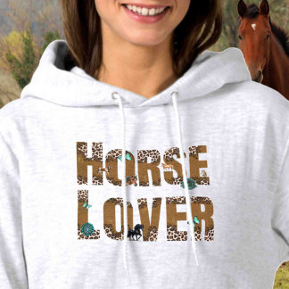 Pull À Capuche Personnalisez sur le dos Amateur de Cheval 