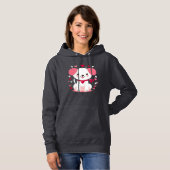 Pull À Capuche Petit chiot de la Saint-Valentin (Devant entier)