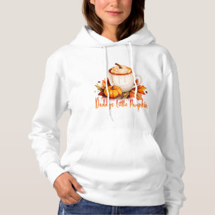 Pull À Capuche Petit Citrouille de papa Café d'automne et Feuille