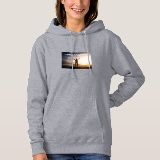 Pull À Capuche Petit Dih Grands Rêves Mème Drôle (Devant)
