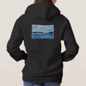 Pull À Capuche Phare en bleu (Dos)