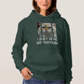 Pull À Capuche Photo de chat de compagnie personnalisée avec text (Devant)
