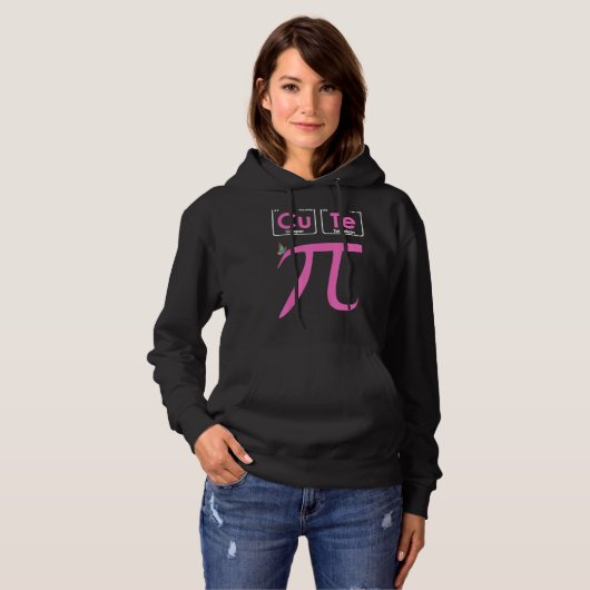 Pull À Capuche Pi Math Pie Adorable Math Pun (Devant entier)