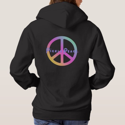 Pull À Capuche pickle peace pink (Dos)