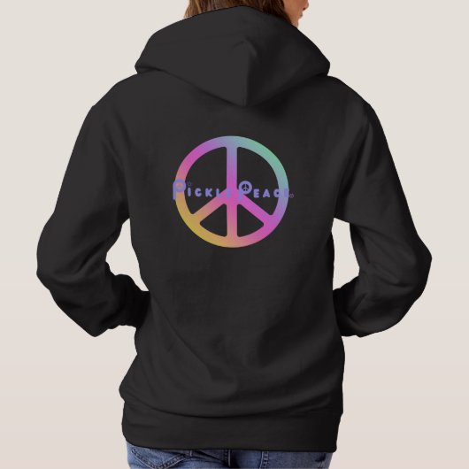 Pull À Capuche pickle peace pink (Dos)