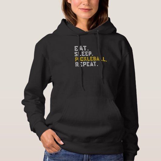 Pull À Capuche Pickleball Cool Pour Hommes Femmes Paddle Pickleba (Devant)