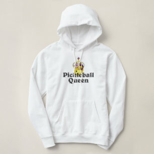Pull À Capuche Pickleball Queen - Pickleball Jaune Porte Couronne
