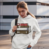 Pull À Capuche Pile de livres Lecture de bibliothèque