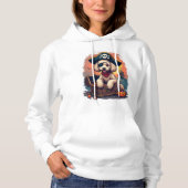 Pull À Capuche Pillage Caniche Pirate (Devant)