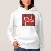 Pull À Capuche Piment Rouge (Devant)