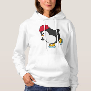 Pull À Capuche Pingouin au patinage sur glace avec Casquette