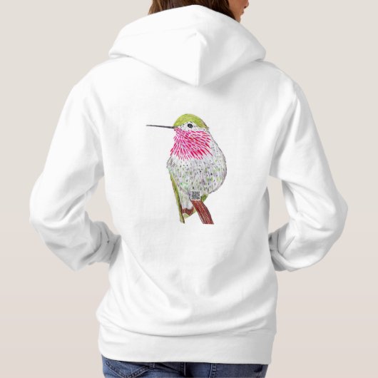 Pull À Capuche Pink Hummingbird  (Dos)
