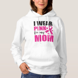 Pull À Capuche Pink Ribbon Maman Fighter Guerrier Cancer du sein