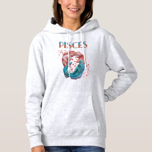 Pull À Capuche Pisces Poissons Zodiaque Horoscope Astrologie de l (Devant)