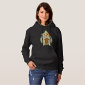 Pull À Capuche Pitbull américain mignon en Avocado Pitbull Lover  (Devant entier)