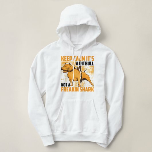 Pull À Capuche Pitbull Dog Funny Keep Calm Its A Pitbull Not Frea (Design devant)