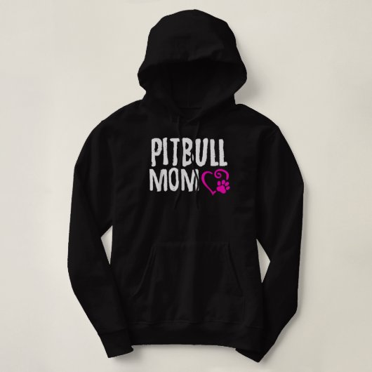 Pull À Capuche Pitbull maman J'aime mon cadeau de chemise pitbull (Design devant)