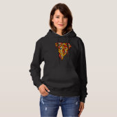 Pull À Capuche Pizza Zombie Skuls Slice Skeleton Pizza Hallowee (Devant entier)