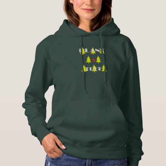Pull À Capuche Plantez un arbre Vêtements à capuche en fir jaune (Devant)