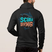 Pull À Capuche Plongée de requins (Dos)