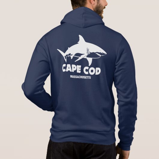 Pull À Capuche Plongée sous-marine avec de grands requins blancs (Dos)
