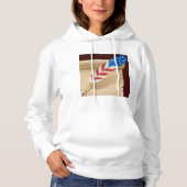 Pull À Capuche Plume d'écriture patriotique sur papier antique (Devant)