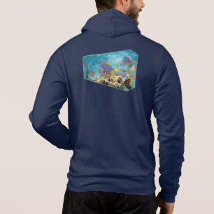 Pull À Capuche Poisson Anthias à la barrière de corail - Design p