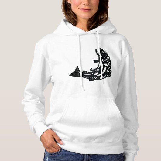 Pull À Capuche Poisson de truite (Devant)