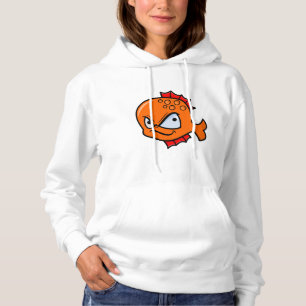 Pull À Capuche Poisson rouge marrant en colère