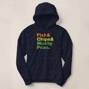 Pull À Capuche Poissons & Chips & Pois Musqués.