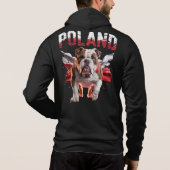 Pull À Capuche Poland Bulldogs Proud Dog Lovers Apparel for Fans (Dos)