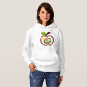 Pull À Capuche Pomme à bec à chenille (Devant entier)
