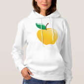 Pull À Capuche Pomme Dorée Fruit Jaune Clair (Devant)