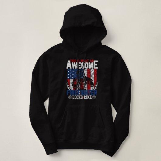 Pull À Capuche Pompier Pompier Pompier C'Est Ce Que C'Est Un Supe (Design devant)