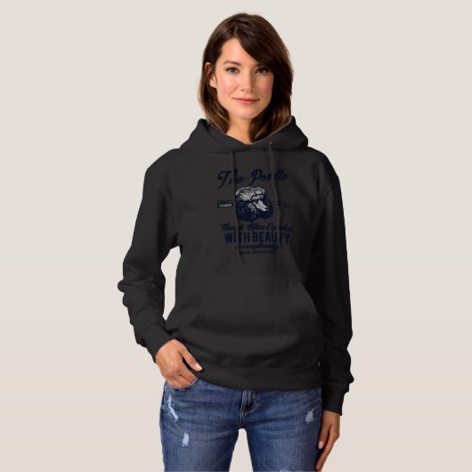 Pull À Capuche Poodle (Devant entier)