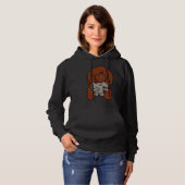 Pull À Capuche Poodle avec éléphant (Devant entier)