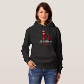Pull À Capuche Poodle Christmas 2020 Red Plaid Poodle Chien Père (Devant entier)