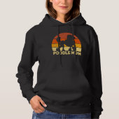 Pull À Capuche Poodle Maman dit mème (Devant)