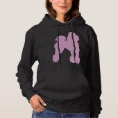 Pull À Capuche Poodle rose (Devant)