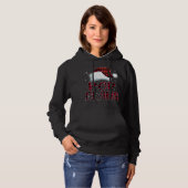 Pull À Capuche Pop Claus Joyeux Buffalo Noël Plaid Red Père Noël (Devant entier)