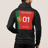 Pull À Capuche Portugal Soccer Fan Jersey - Custom Name & Number  (Dos)