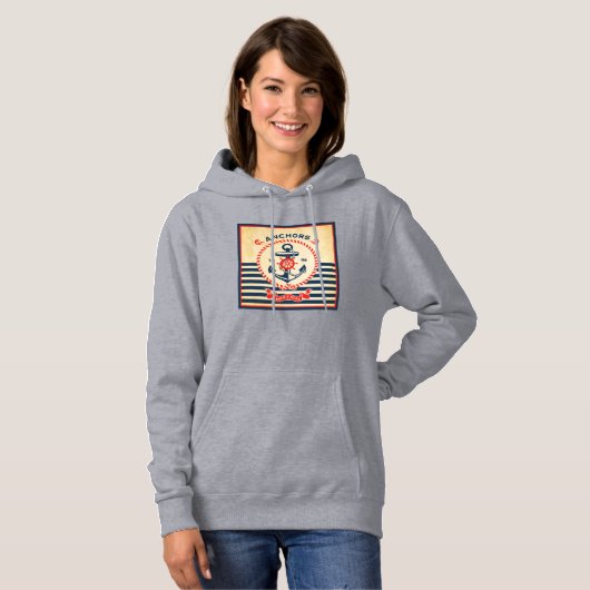 Pull À Capuche Poster nautical (Devant entier)