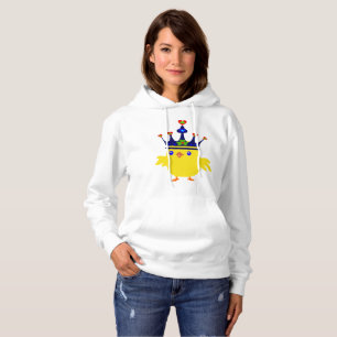 Pull À Capuche 👍 ❤️ 👑 poulet couronné irlandais Fabrique Bella