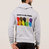Pull À Capuche Pouvoir au peuple (Dos)