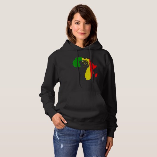 Pull À Capuche Power Hand African American Pride Black History Mo (Devant entier)