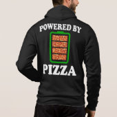 Pull À Capuche Powered By Pizza - Pizza Drôle (Dos)