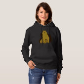 Pull À Capuche Prairie Chien Cool Retro Amusement bizarre Bizarre (Devant entier)